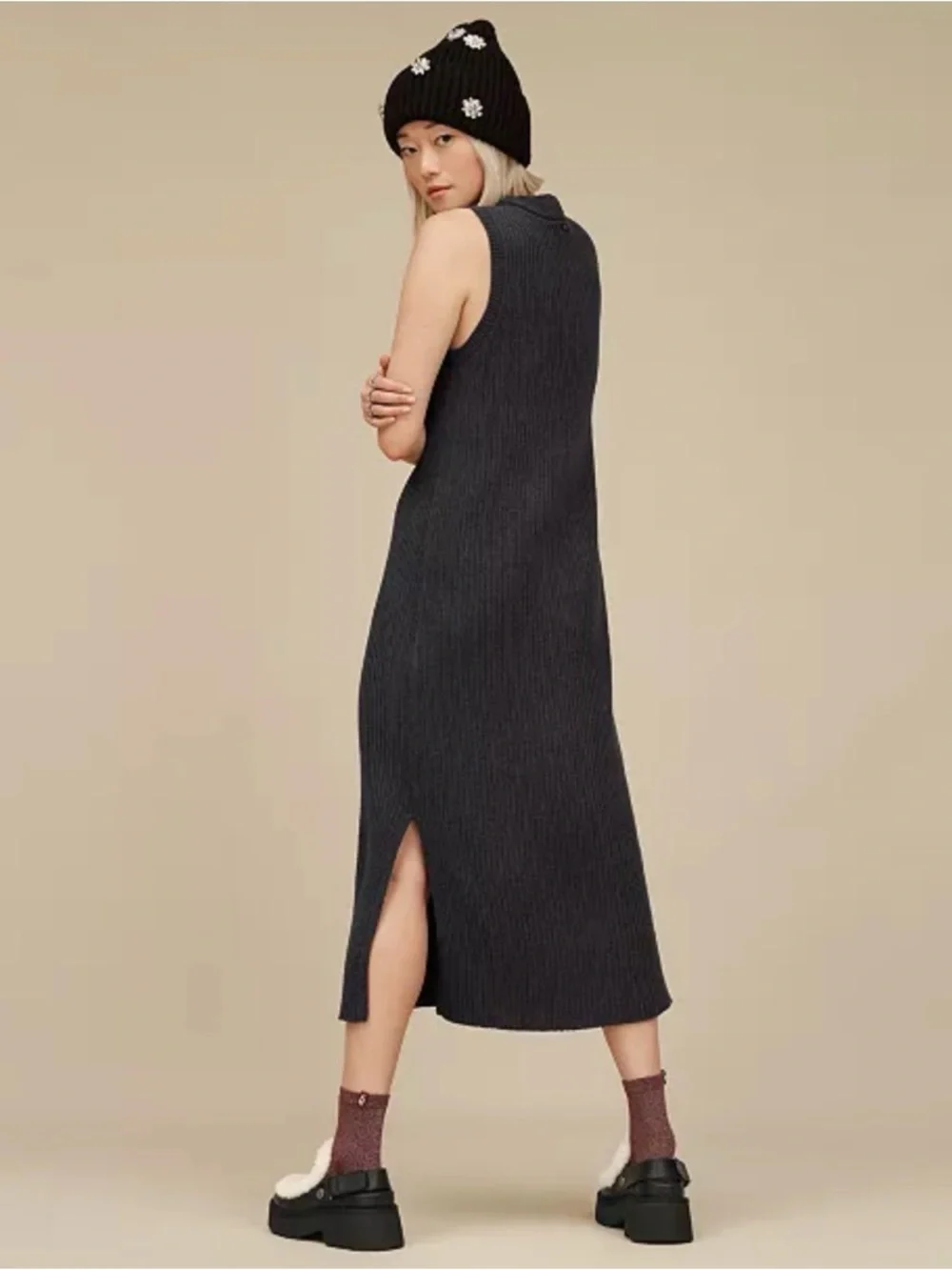 UGG Sleeveless Ribbed Sweater Dress - Picture 4 of 8